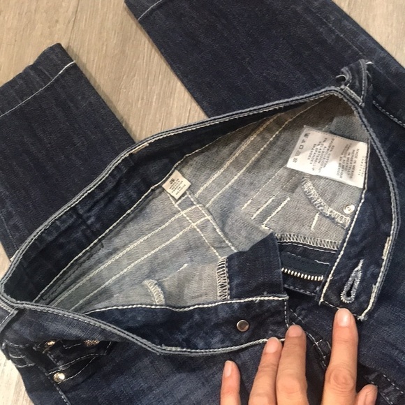 True Religion “Jeggings” Medium Wash Flap Pocket Ankle Stretch Jeans size 25 - Picture 10 of 14